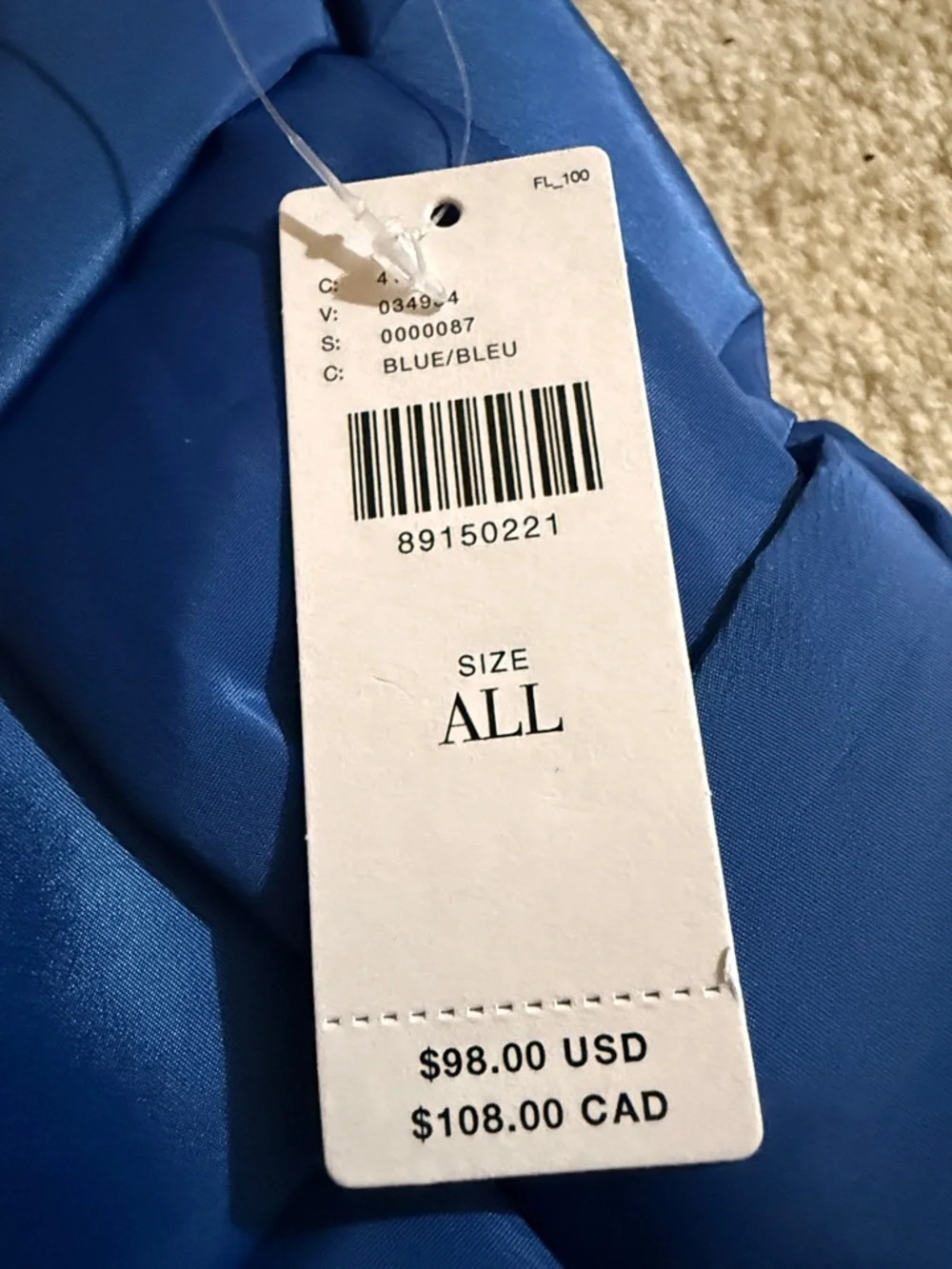 NWT Urban Originals Blue Knotted On the Go Woven Tote Bag from Anthropologie